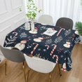 thumbnail image 2 of Yayeee Tablecloths 60" x 90" Rectangle Wrinkle Resistant Party Table Cover, Jolly Snowman, 2 of 8
