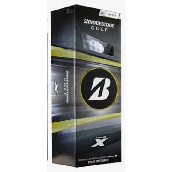 Bridgestone Tour B-X Golf Balls (White, 3pk) 1 Sleeve  2026 NEW