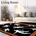 thumbnail image 2 of ODIKA 4'x6' Machine Washable Non-Slip Area Rug, Spooky Phantom Bath with Floating Spirit Design High Traffic Rug with Pad, Black, 656698, 2 of 8