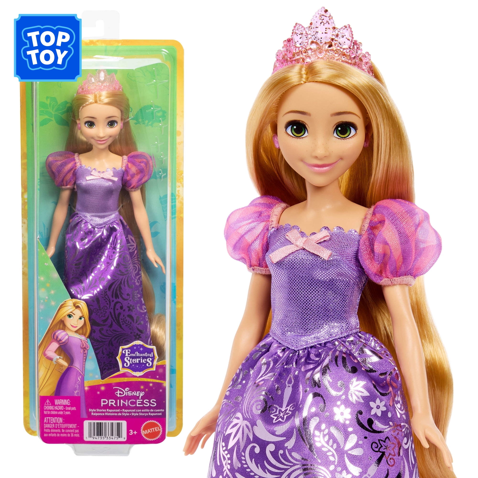 Disney Princess Enchanted Stories Rapunzel Fashion Doll with Sparkling Dress [Walmart Exclusive]