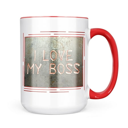 

Neonblond I Love My Boss Bacon Mug gift for Coffee Tea lovers