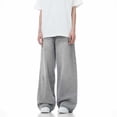 thumbnail image 6 of Xdegoge Baggy Jeans for Men Wide Leg Denim Pants Loose Fit Casual Y2K Streetwear Skate Trousers Classic Straight Vintage Everyday Comfy Bottoms, 6 of 9