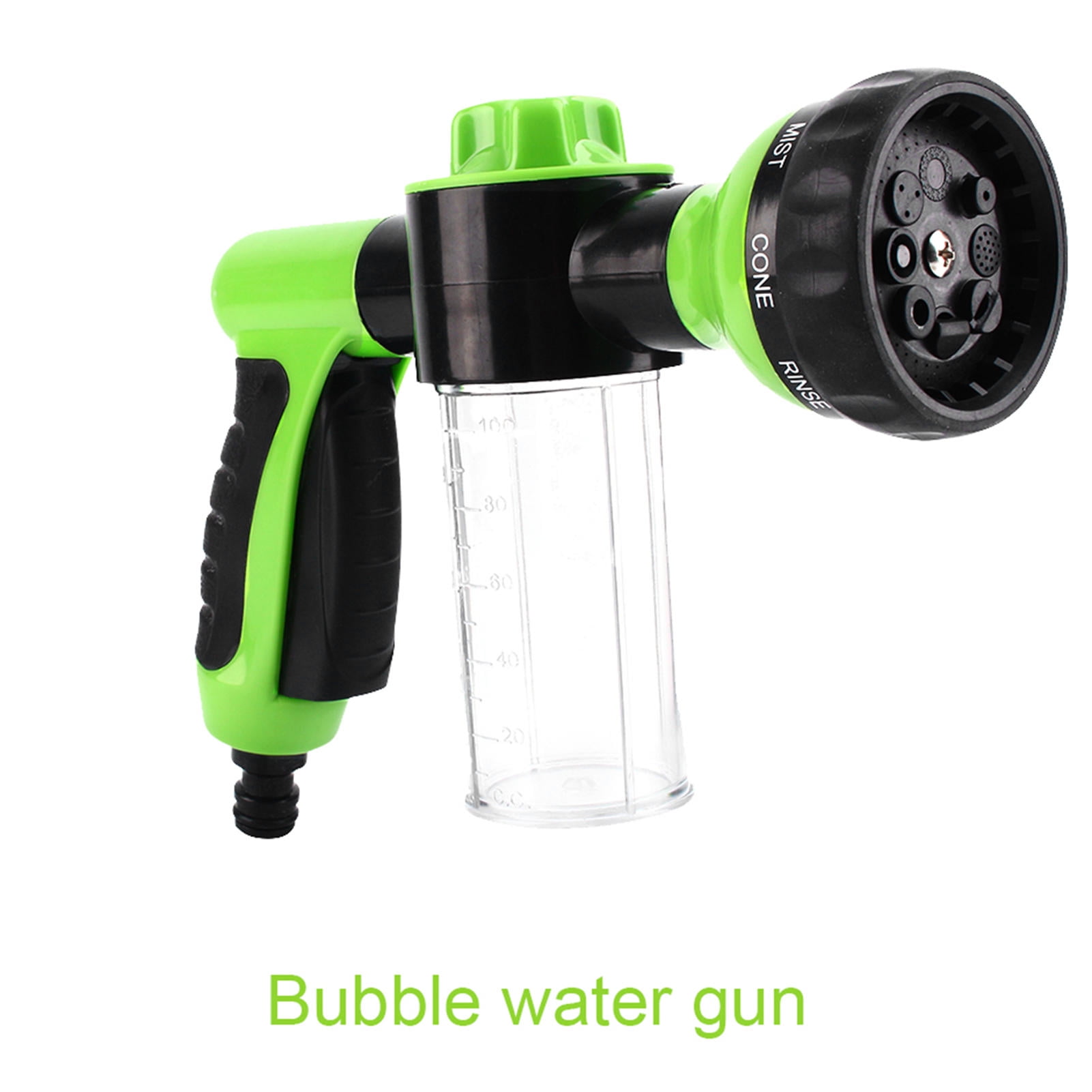 BIMZUC 8‑Pattern Foam Car Wash Sprayer – Dual‑Use Hose Nozzle, Anti‑Freeze & Rust, 4.7”×9.1”×2” for Cars & Home