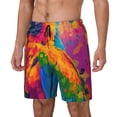 thumbnail image 1 of Fotbe Colorful Parrot Jungle Dream A Traje de Baño para Hombre – Shorts de Natación de Secado Rápido con Forro y Bolsillos-Medium, 1 of 6