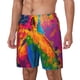 thumbnail image 1 of Balery Colorful Parrot Jungle Dream A Bañador para hombre, shorts de playa de secado rápido con entrepierna y forro de compresión-Large, 1 of 6