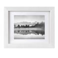 thumbnail image 2 of 9x12 Picture Frames White Matted 6x8 Wooden Picture Frame Poster Frame for Wall Hanging and Home Decoration-White, 2 of 8