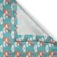thumbnail image 3 of Ambesonne Nature Kitchen Curtains, Kawaii Landscape Mountain, 55"x45", Turquoise White Salmon, 3 of 3