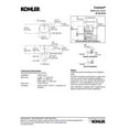 thumbnail image 3 of KOHLER K-2210-N-0 Lavabo en Caxton, Blanc, 3 of 3