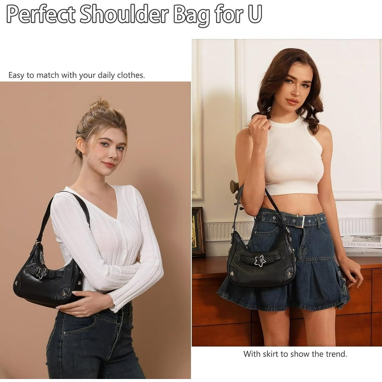 Shoulder Bag Y2k Purse 90s Mini Underarm Bag Cute Small Purse