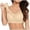 Beige, variant on 2 Pack Womens Bras Large Strapless Lace Tank Top Underwear Thin Side Fold Side Gather Adjustable Bras