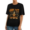 thumbnail image 3 of GENTS BLISS Heavyweight Graphic T-shirts Great Pumpkin Halloween Tee Ghosts Skull Funny Shirts Size XS-3XL, 3 of 7