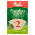 Melitta 2 Bamboo Cone Coffee Filters, 80 ct. Box