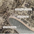thumbnail image 4 of 9x12 Area Rugs Living Room Non-Slip Washable Soft Vintage Distressed Retro Floral Accent Low Pile Large Rug Dining Room Office Nursery Brown, 4 of 7
