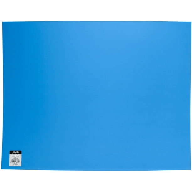 UCreate Foam Board, Blue Poster Board Paper, 22" x 28", Single Sheet