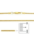 thumbnail image 3 of 1.5mm Diamond-Cut 14k Yellow Gold Plated Round Snake Chain Necklace, 22 inches + Gift Box, 3 of 7