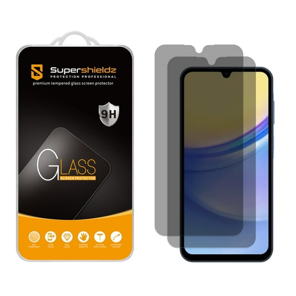 (2 Pack) Supershieldz (Privacy) Anti Spy Screen Protector Designed for Samsung Galaxy A15 5G, Tempered Glass, Anti Scratch, Bubble Free