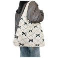 thumbnail image 3 of ibiyuan Large Tote Bags For Women Spacious Versatile Printed Shoulder Tote Bag for Women, Elegant Stylish Daily Casual Leisure Handbag Gifts For Her, 3 of 9