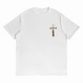 thumbnail image 2 of God Turns Broken Pieces Into Masterpieces Christian Print Tshirts Christian Motivational Graphic Tees Short Sleeve Casual Cotton Shirts White,S, 2 of 8
