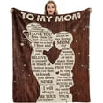 thumbnail image 1 of LHSHID Gifts for Mom Mothers Day Birthday Gifts for Mom from Son Mom Gifts Blanket Presents for Mother's Day Christmas Birthday Gifts for Mom Soft Cozy Flannel Throw Blanket 30"x40", 1 of 7
