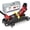 Black, variant on DNA Motoring 1.5 Ton Car Floor Jack Low Profile Hydraulic Trolley Service/Floor Jack, 1.5T / 3000 lbs Capacity, Lifting Range 5.3 Inch -12 Inch, with Storage Case, Red, TOOLS-00326