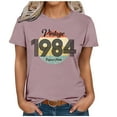 thumbnail image 4 of Kayannuo Short Sleeve Womens Tops Graphic Tees Women Valentine's Day 1974 Vintage Shirt For Women 50th Birthday Gifts 1974 Birthday Gifts Idea Retro Short Sleevel T Shirts Party Tops Tees, 4 of 4