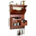 thumbnail image 5 of Key Holder for Wall, Mail and Key Holder, Mail Organizer Wall Mount with Storage Drawer and 6 Hooks, Auburn, 5 of 12