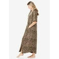 thumbnail image 3 of Dreams & Co. Women's Plus Size Long French Terry Zip-Front Robe (Petite Available), 3 of 6