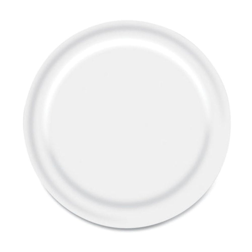 6 in. Paper Dinnerware Plate - White (1000/Carton)