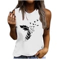 thumbnail image 1 of Hauts à Manches pour Femmes Mode Décontractée Sans Manches Imprimés Chandails en Molleton Fins Gilet Manches 1/2 pour Femmes, 1 of 5