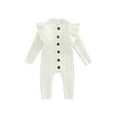 thumbnail image 2 of Elippeo MaBaby Winter Fall Baby Romper 3M 6M 12M 18M Newborn Infant Baby Boy Girl Knit Clothes Warm Long Sleeve Ruffle Jumpsuit Soft Clothing, 2 of 10