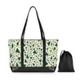 thumbnail image 7 of FORMRS Laptop Tote Bag for Women with 15.6" Computer Compartments Handbag, Green Triangles Pattern, 7 of 7