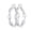 silver 30mm, variant on 14K Gold Plated Twisted Hoop Earrings for Women, Hypoallergenic Spring Clip, 30–60MM