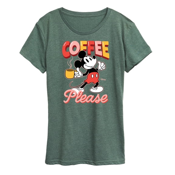 Disney - Coffee Please - Women's Short Sleeve Graphic T-Shirt