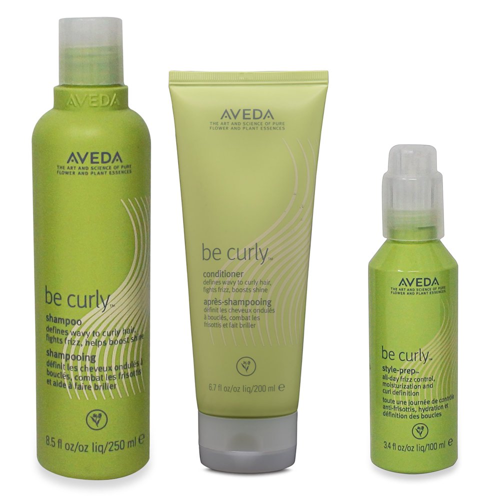 Aveda Aveda Be Curly Shampoo 8.5 Oz, Be Curly Conditioner 6.7 Oz, and