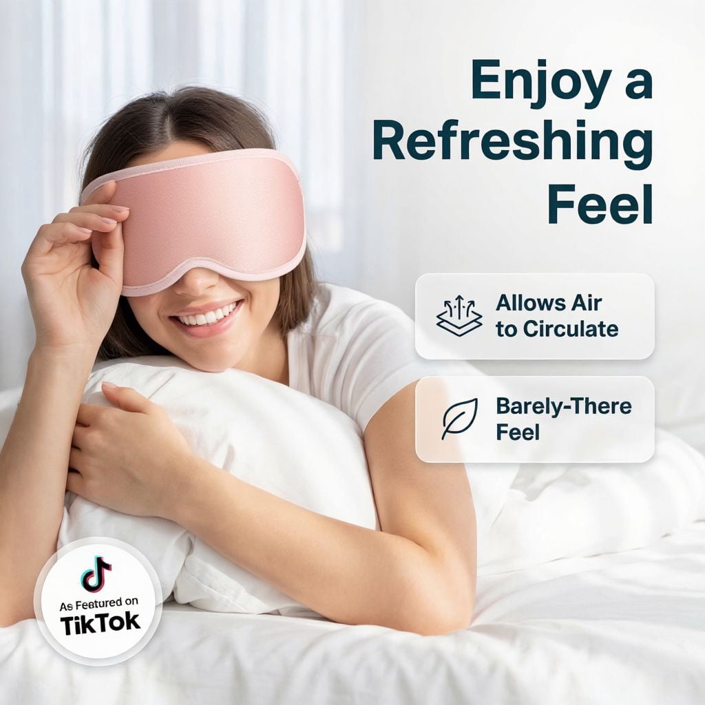 FACEMOON 2 Pack Adult Sleep Mask – Memory Foam Comfort Design | 100% Light Blocking Zero Pressure | Lash Extension Safe for Travel