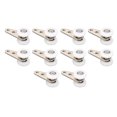 thumbnail image 2 of Polea de puerta corrediza Bling Bling 10 piezas de nailon 23 mm con SOPORTE de acero inoxidable color blanco, 2 of 12