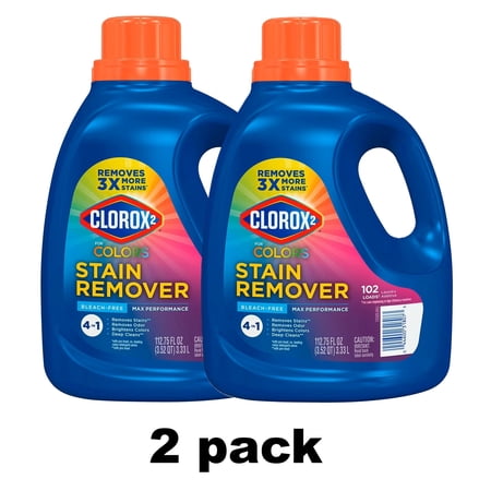 Clorox 2 for Colors 4-in-1 Stain Remover, 112.75 fl oz, 2-Pack – Free Shipping