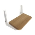 thumbnail image 2 of Asiento de ducha de teca plegable, pedal de reposapiés plegable de bote, taburete de silla de banco multifuncional montada en la pared para barcos RV, 2 of 8