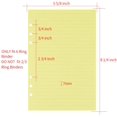 thumbnail image 2 of A5 Colorful 6-Hole Punched Ru Refills Inserts for Personal Size Organizer Binder, 5-Color Loose Leaf Planner Filler, 2 of 5