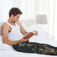 thumbnail image 5 of Bixox Men's Wolf With Basketball Patterned Pajama Pants with Pockets Lounge Clothes for Home, 5 of 5