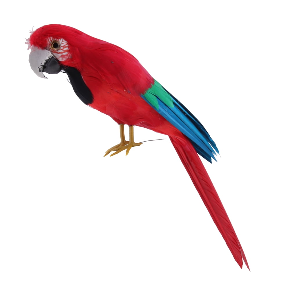 Parrot Garden Statue Birds Sculpture Outdoor Landscape Decor for Patio,Yard, Grassland, , 30cm