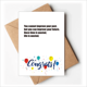 thumbnail image 1 of Lema una vez se pierde la vida es en vano Sobre de la Carta de felicitación de la tarjeta de matrimonio, 1 of 4