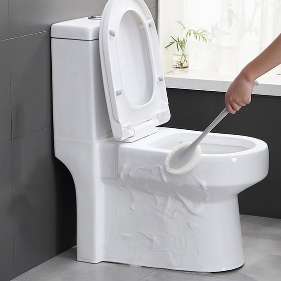 Long Handle Sponge Brush Yrmaups Under $5 ! Extended Reach Cleaning Tool for Kitchen Bathroom Dishes Sinks Tiles Bathtub Scrubbing Replaceable Sponge Head Comfortable Grip for Hard to Reach Areas