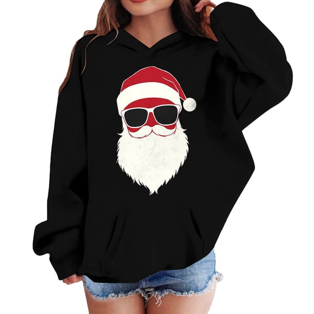 Sudadera con capucha para niñas y niños, sudadera de manga larga con cuello redondo y estampado de moda, jersey con bolsillo, sudadera de poliéster para niñas