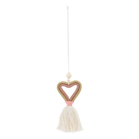 

NUOLUX 1Pc Valentine Cotton Rope Woven String Wall Hanging Decor Tassel Home Pendant