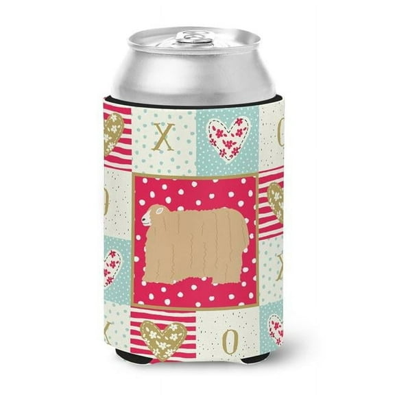 Caroline's Treasures CK5398CC Lincoln Longwool Sheep Love Can or Bottle Hugger, Can Hugger, multicolor