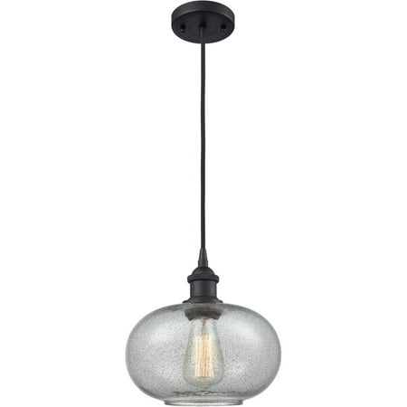 

Matte Black Tone Mini Pendants 10 Wide Charcoal Glass Steel/Cast Brass/Glass Medium Base LED 1 Light Fixture