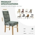 thumbnail image 5 of Chair Covers for Dining Room 6 Pack, Stretch Dining Chair Cover, Washable Spandex Kitchen Parsons Chair Slipcovers,Chair Covers for Home or Party, 5 of 6