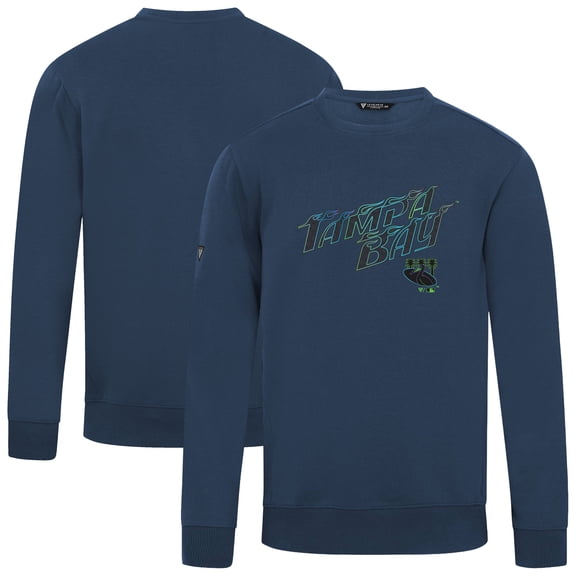 Men's Levelwear Navy Tampa Bay Rays City Connect Zane Back Splash Sweatshirt