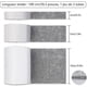thumbnail image 2 of Fieltro Autoadhesivo YONGSHENG 100 cm X 10 cm 3 Rollos Gris, 2 of 5